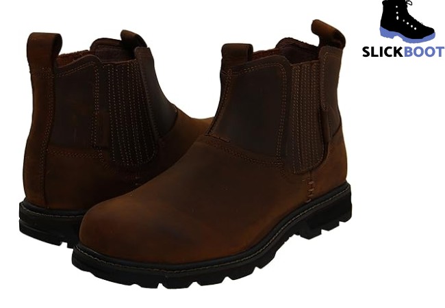 Skechers waterproof slip on work boots