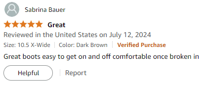 Customer Review