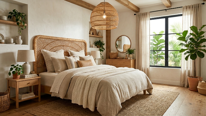 18 Rattan Bedroom Ideas That Instantly Feel Cozy