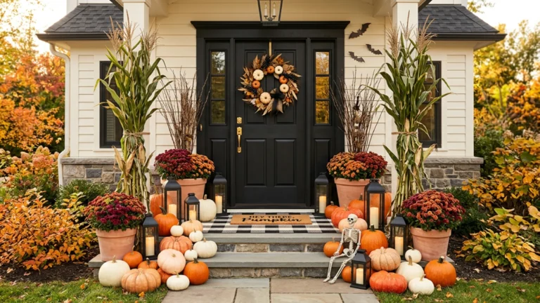 19 Halloween Front Porch Decor Ideas to Copy