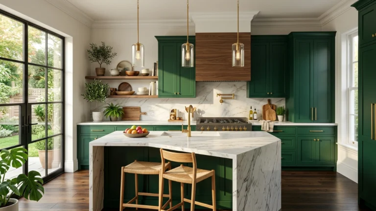 Dark Green Kitchen