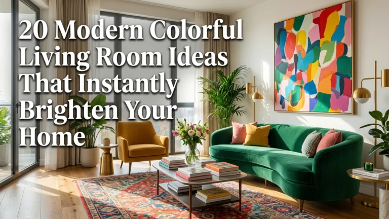Modern Colorful Living Room Ideas