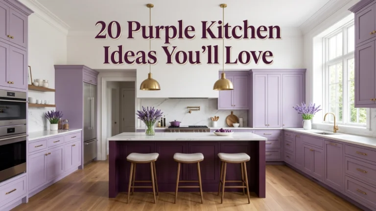 Purple Kitchens