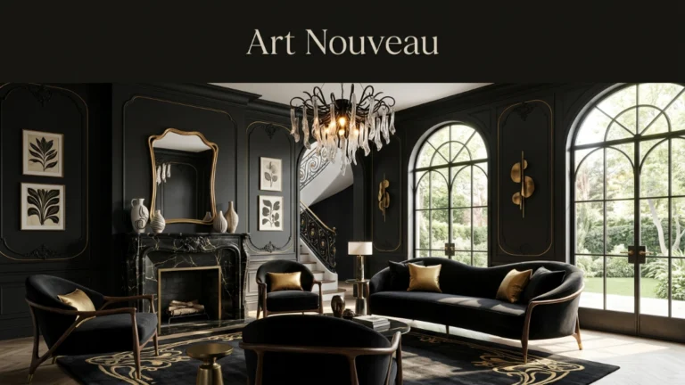 Black Nouveau Interior Ideas