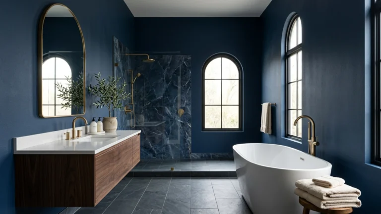 Moody Blue Bathroom Ideas