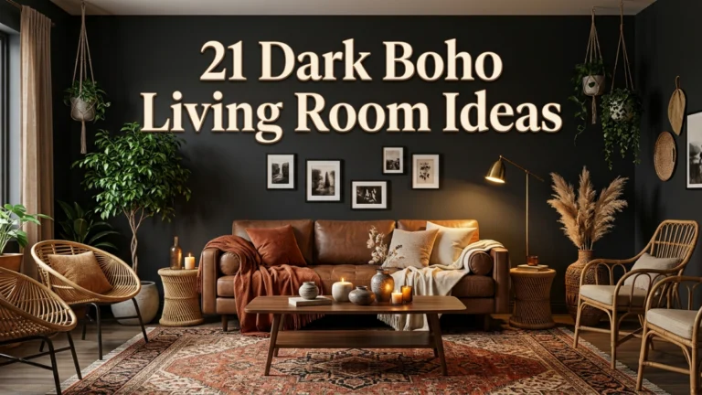 Dark Boho Living Room Ideas