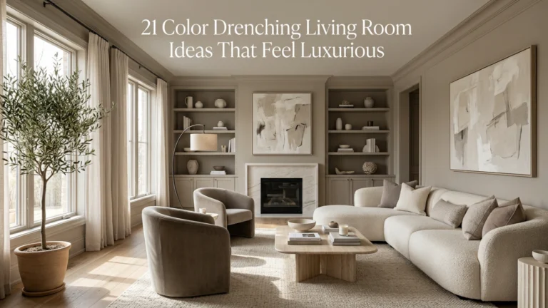 Color Drenching Living Room Ideas