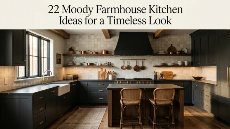 Moody Farmhouse Kitchen Ideas