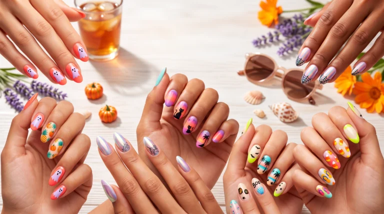Summerween Nails