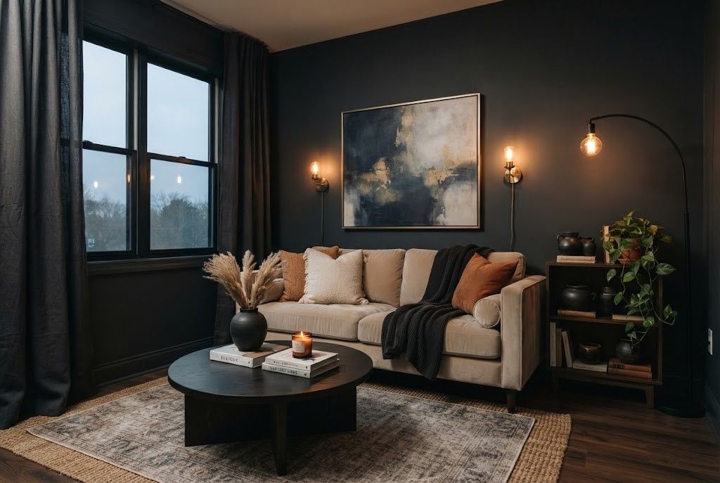Moody Charcoal Wall Paint