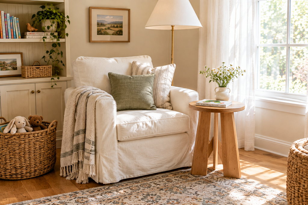 Sunlit Cozy Reading Nook