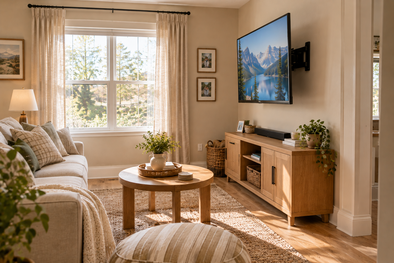 Cozy Scandinavian Living Room Retreat