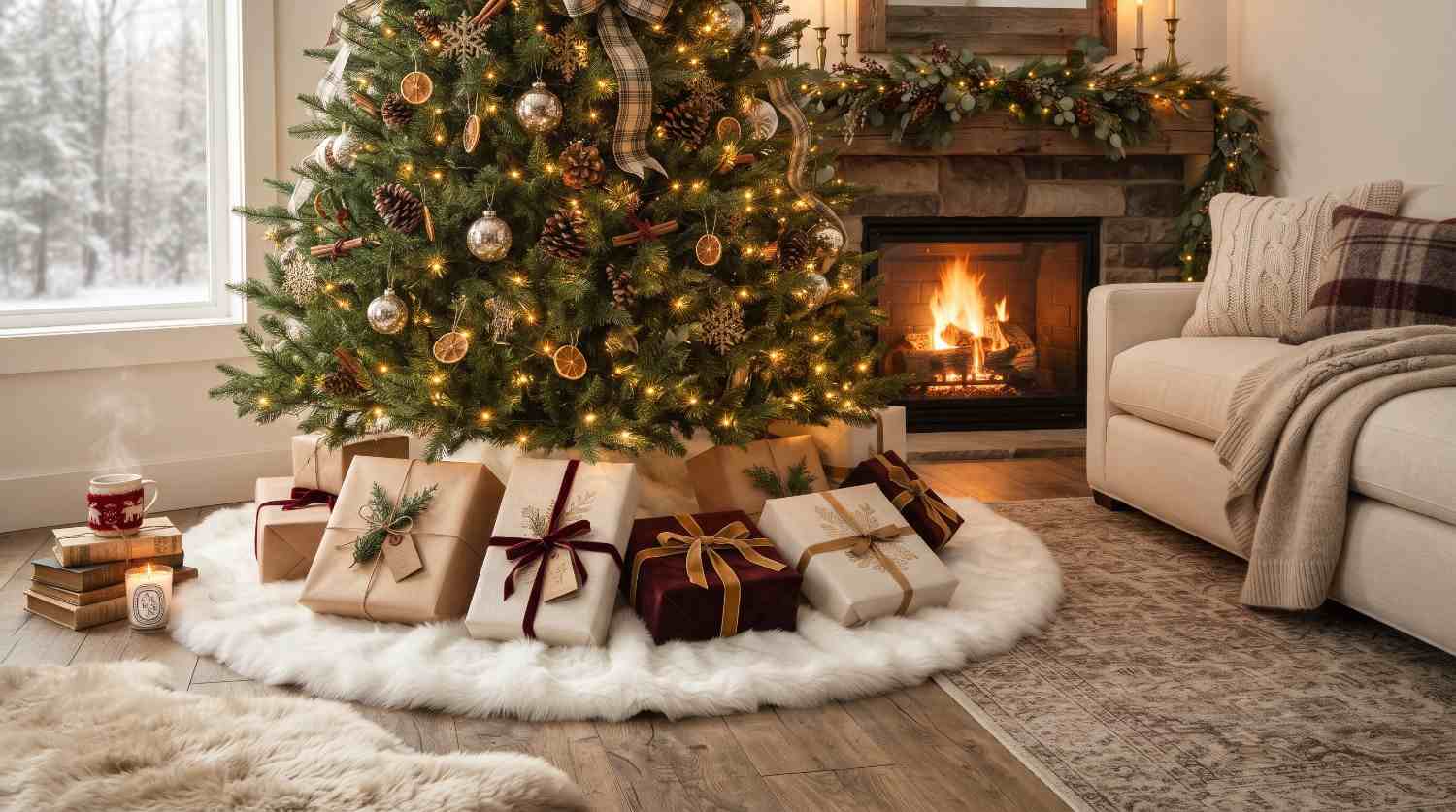 Faux Fur Tree Skirt Alternative