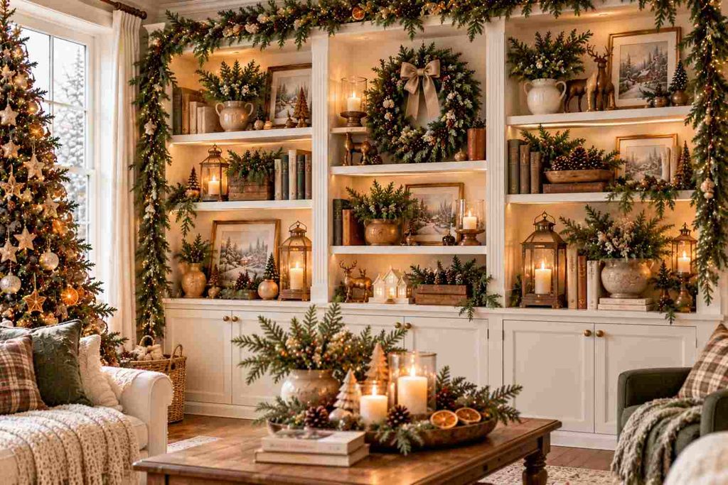 Pinecones and Fresh Greenery