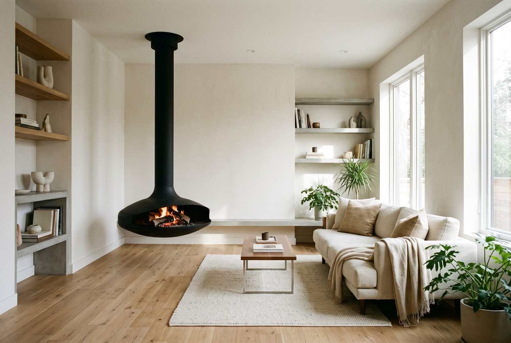 Suspended Fireplace