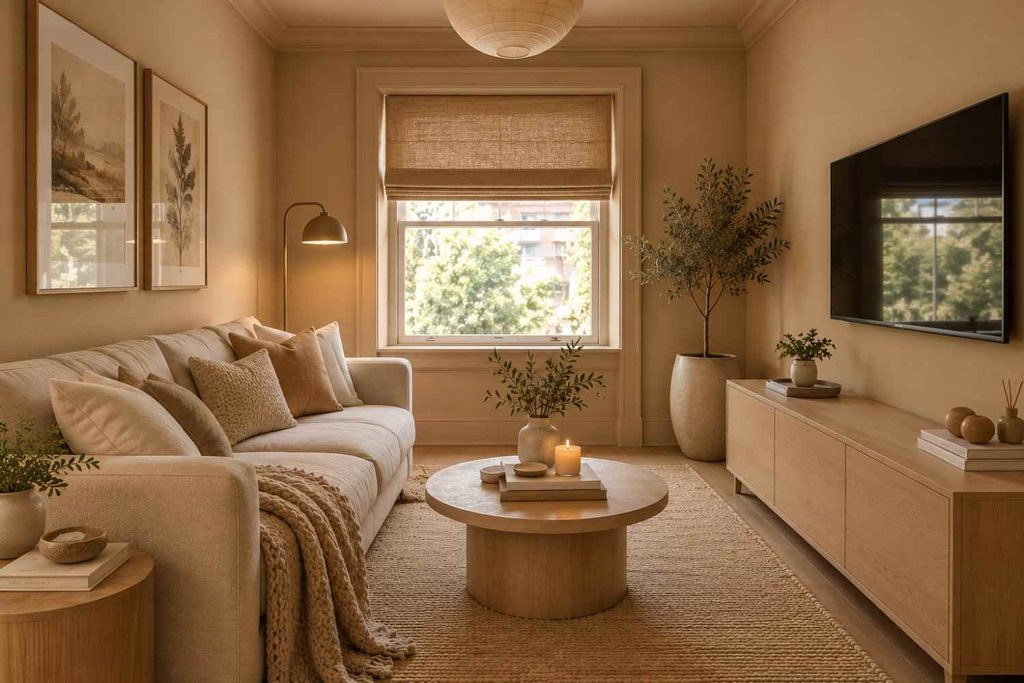 Cozy Beige Living Room Ideas for a Warm Minimalist Home