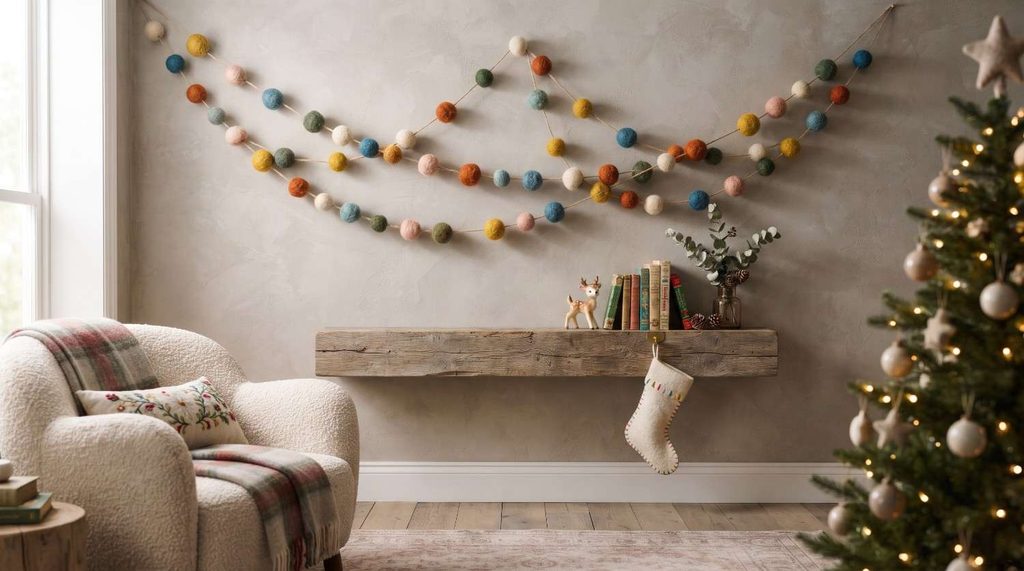 Frosted Pinecone Cluster Hanging