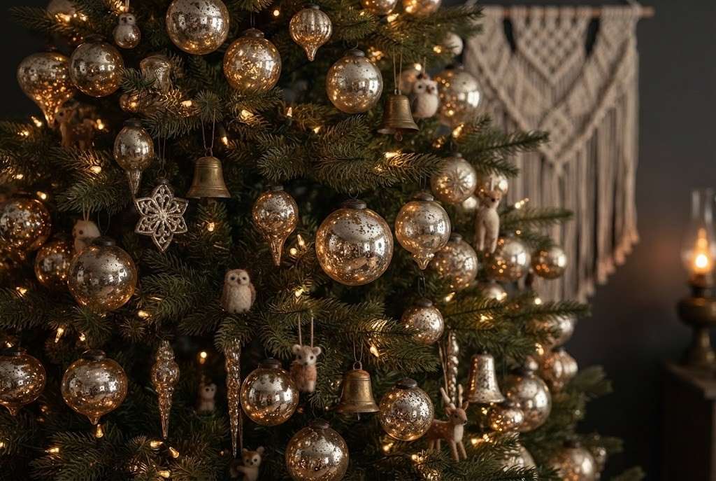 mercury glass tree