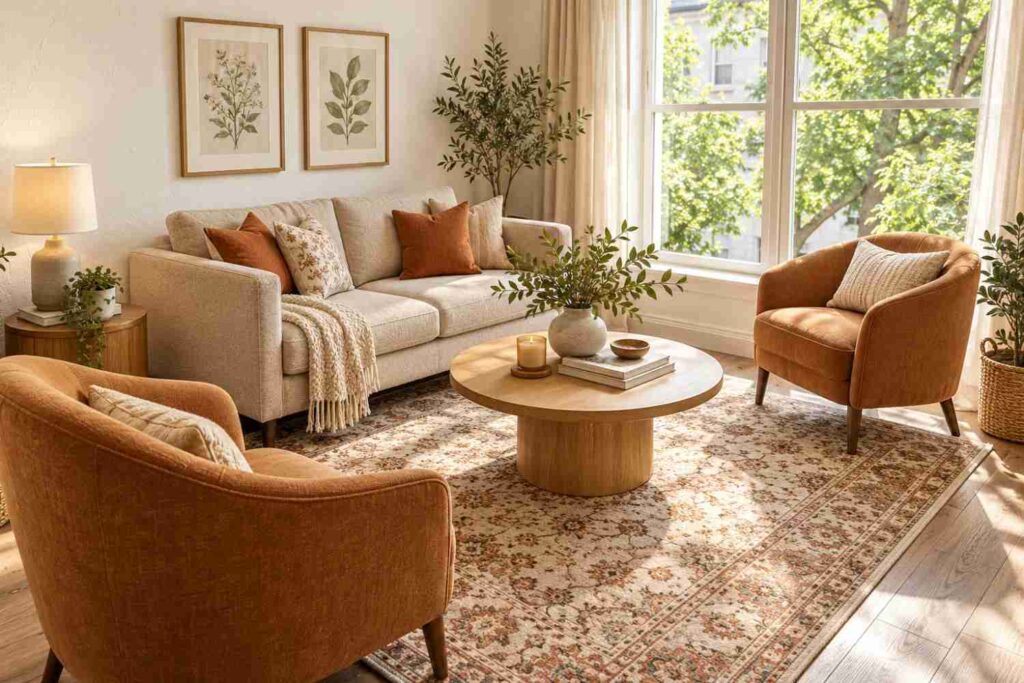 Sunlit Hygge Living Room