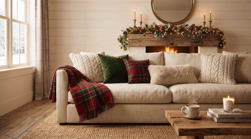 Plaid Throw Blankets and Pillows