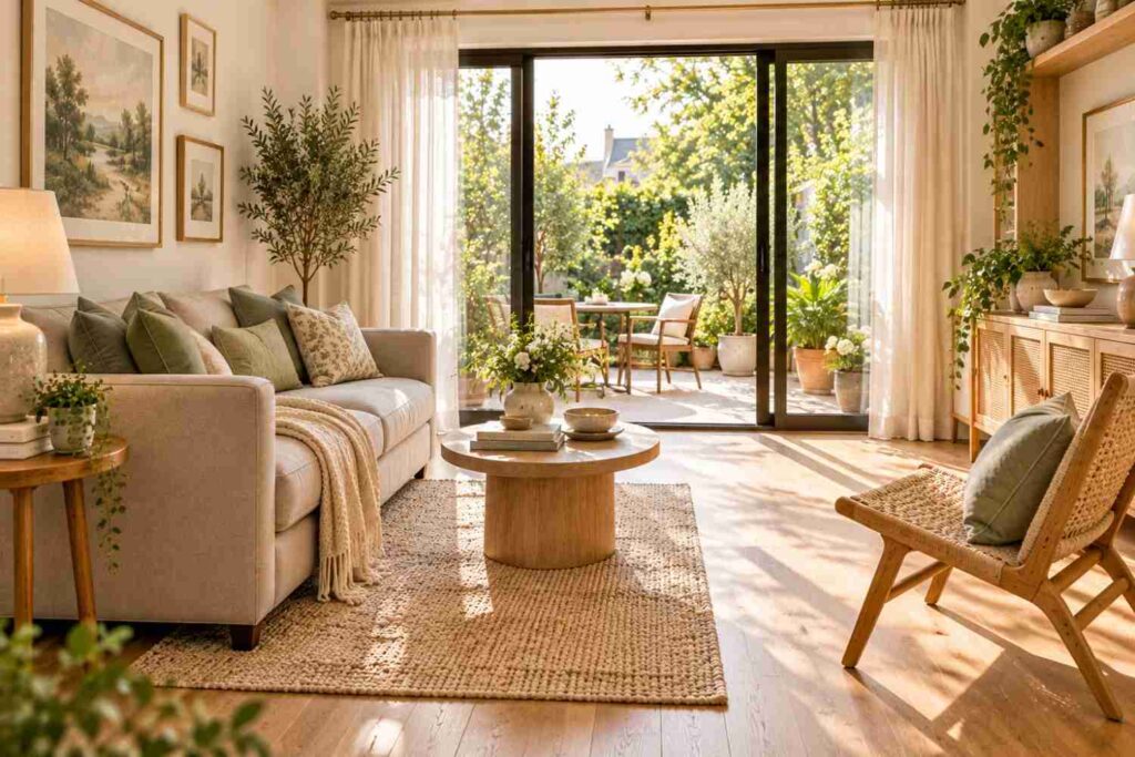 Sunlit Scandinavian Living Room Retreat