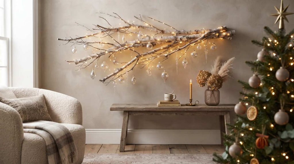 Warm Glow Projected Snowfall Display