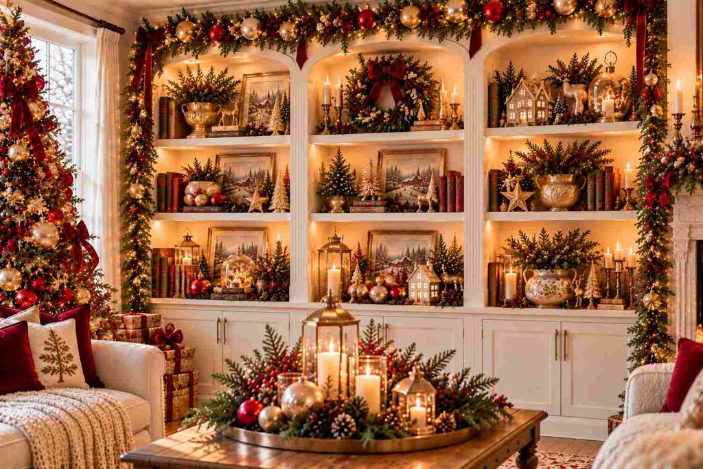 Golden Lights and Luxury Ornaments