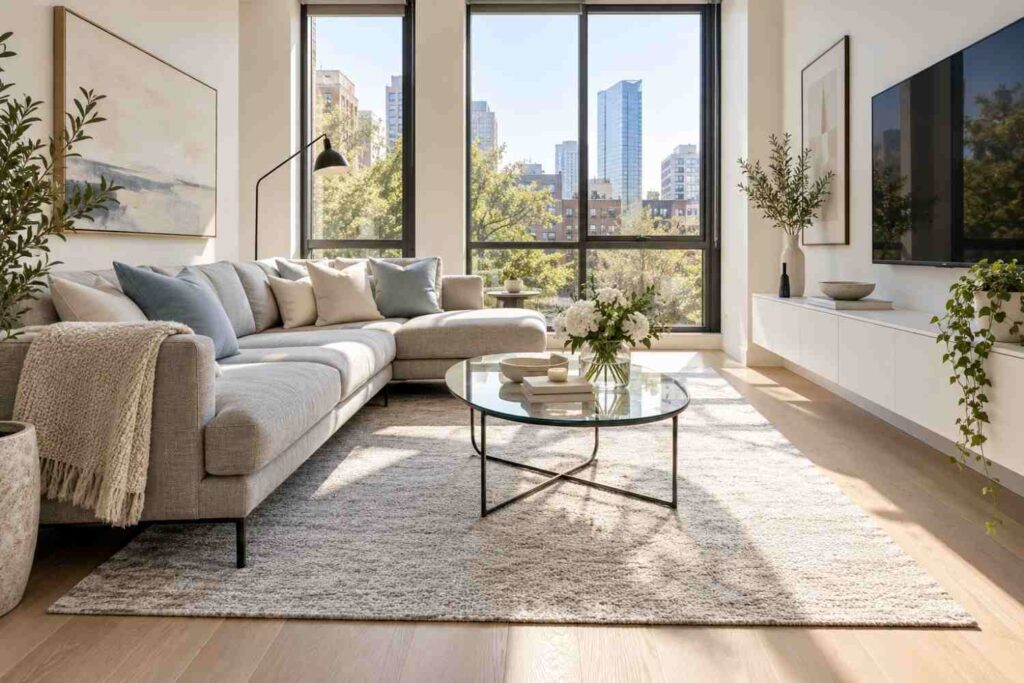 Airy Scandinavian Living Room Retreat