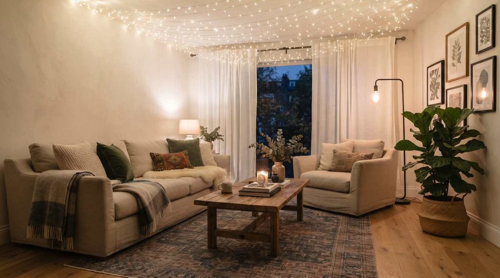 Twinkling Fairy Light Canopy