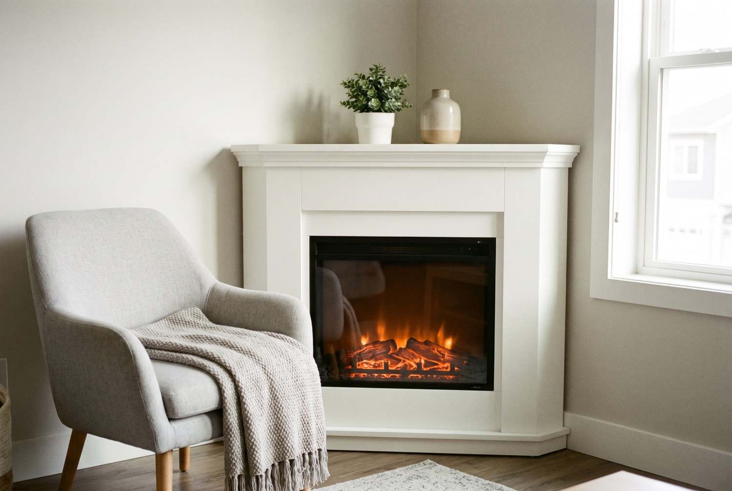  Corner Fireplace-