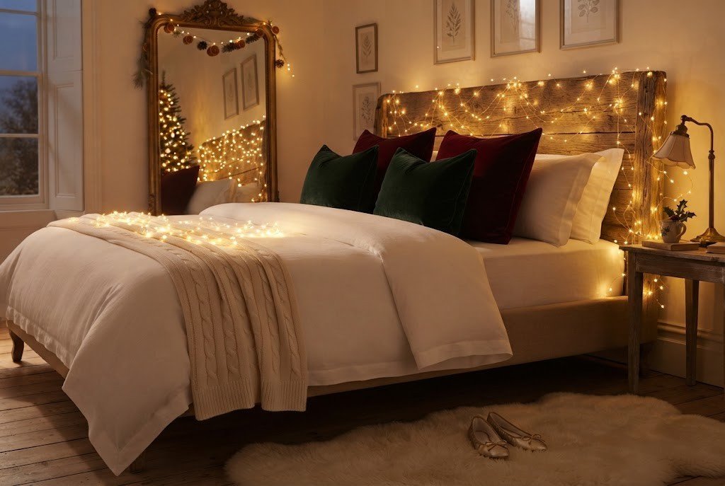 Fairy Light Headboard