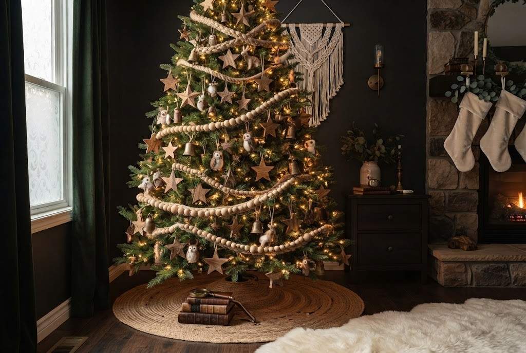wood bead tree