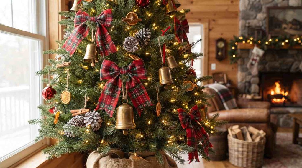 Classic Tartan Plaid and Brass Bells