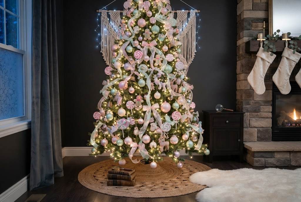 pastel whimsical tree