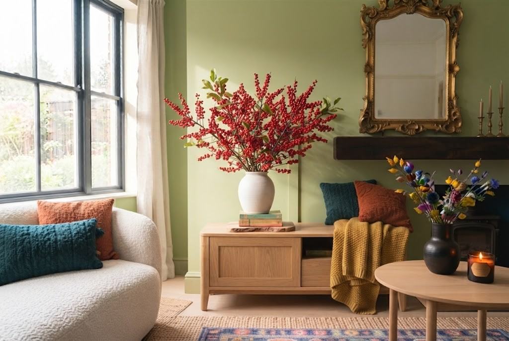Crimson Winterberry Stem Arrangement