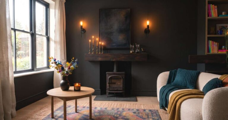 Charcoal & Candlelight Vignette