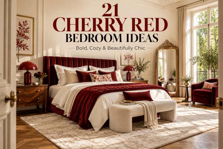 Cherry Red Bedroom Ideas