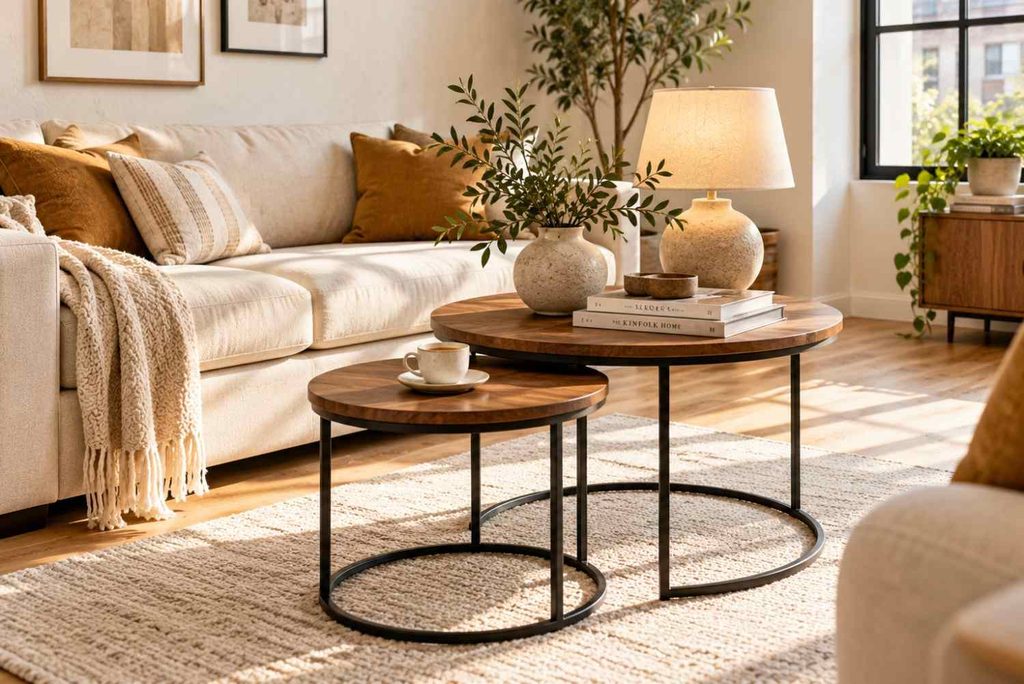 Sunlit Scandinavian Living Room Retreat