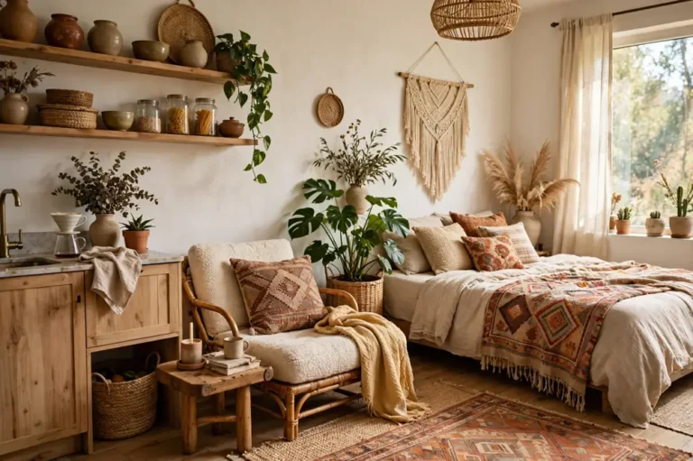 Boho studio apartment
