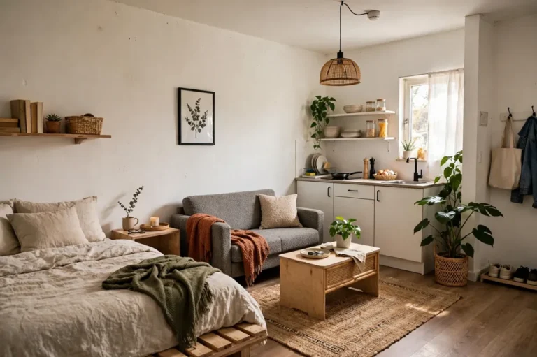 Studio apartment decor on a budget