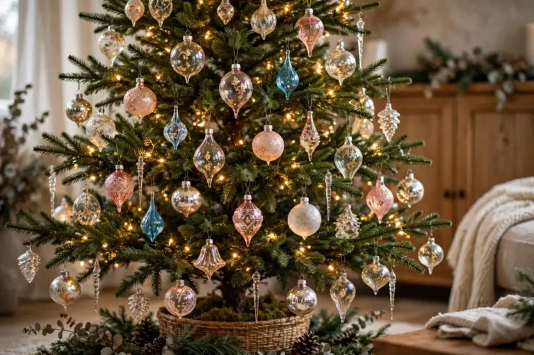 Glass ornament Christmas tree
