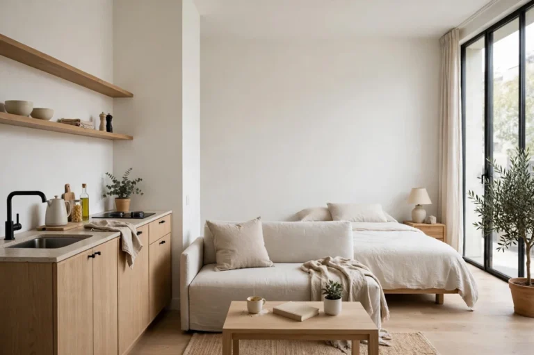Minimalist studio apartment