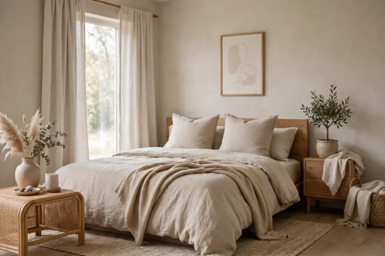 Neutral bedroom decor