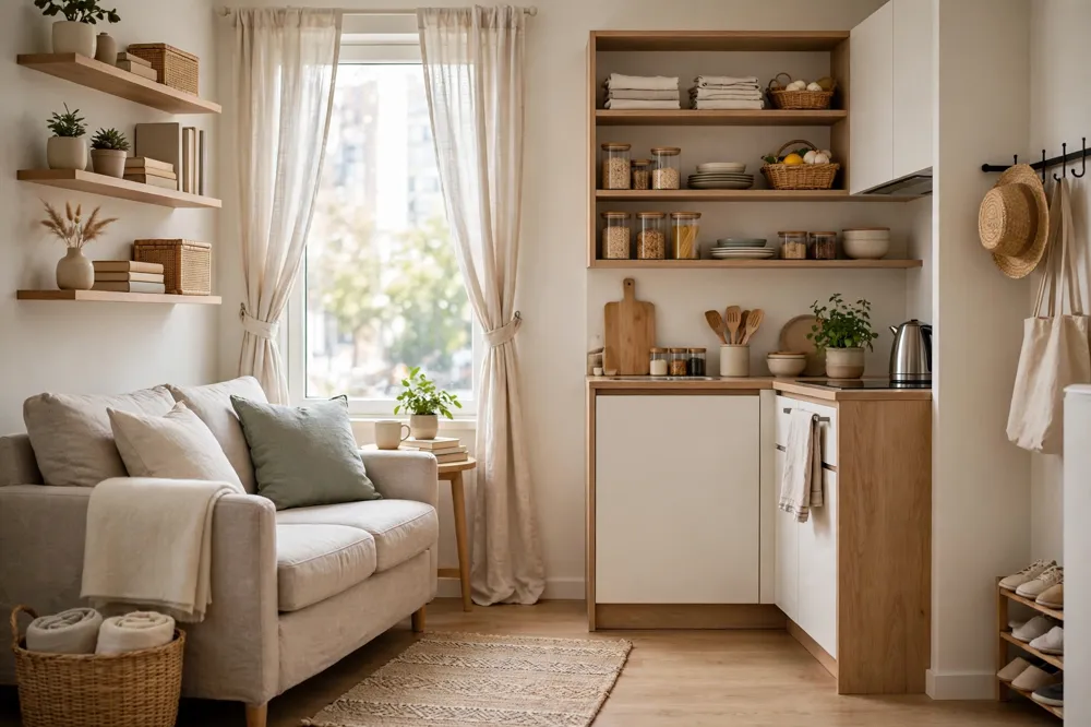 Small apartment organization