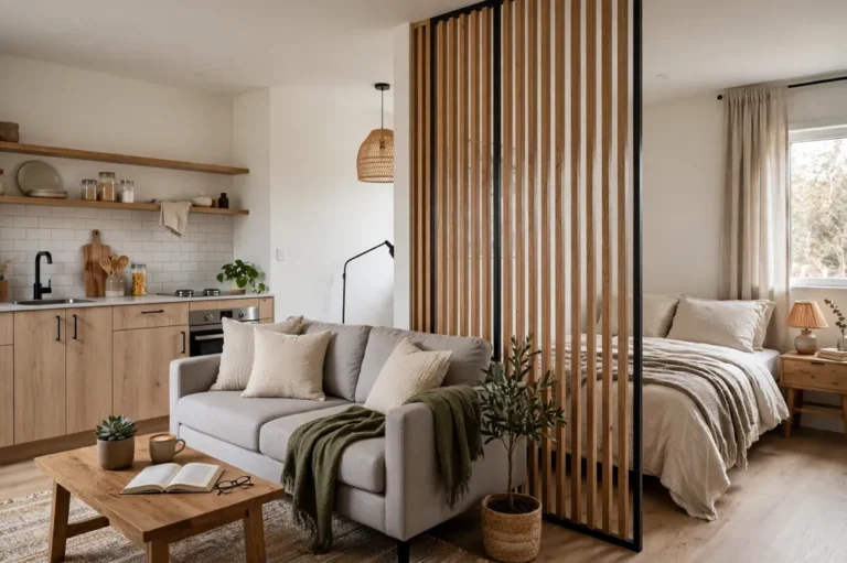 How to separate a bedroom in a studio apartment