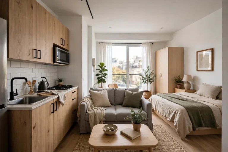 Studio apartment layout