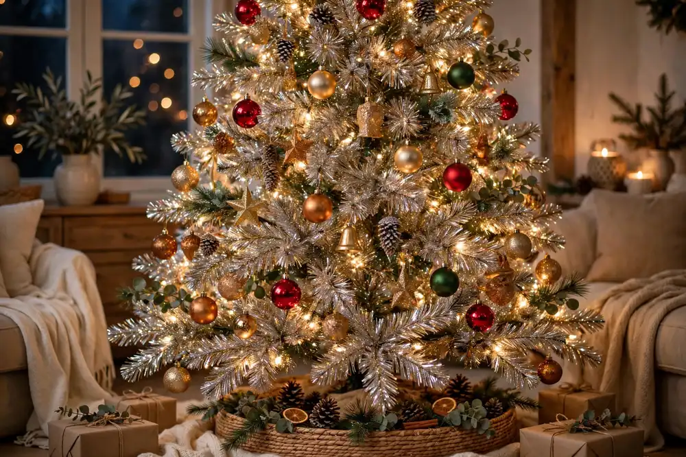 Tinsel Christmas tree