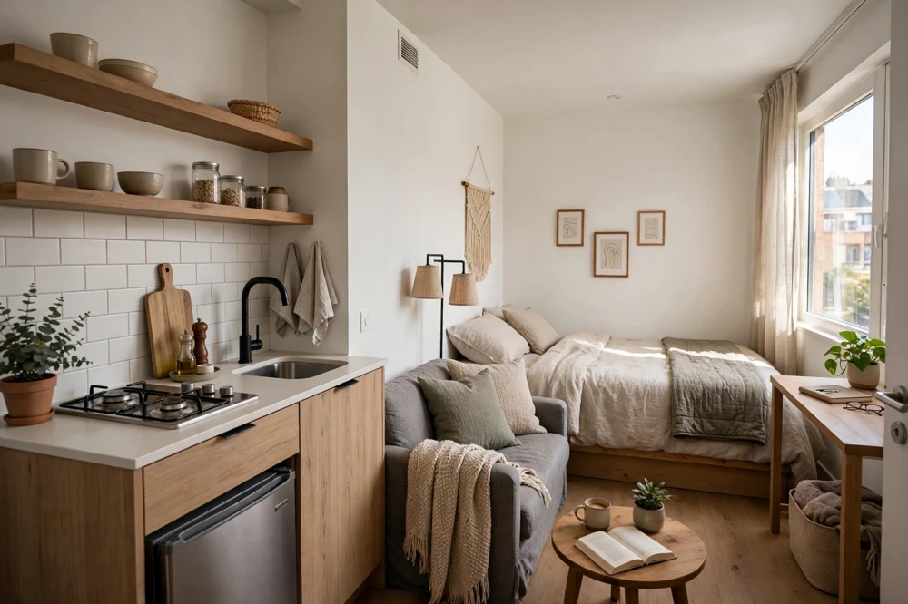 Compact open plan