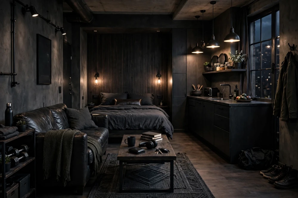 Masculine dark palette