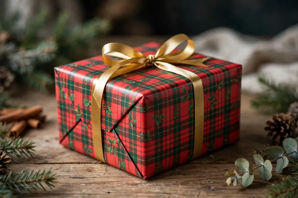 Classic red and green wrapping